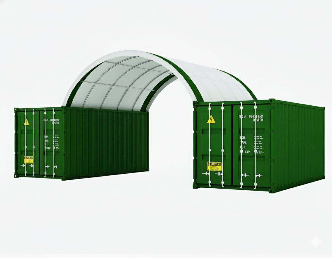 50' × 23' Peak Double Truss Storage Shelter