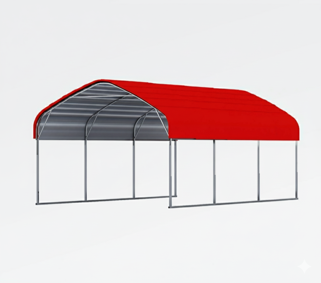 Heavy-Duty Metal Carport Shelter